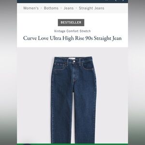 Abercrombie & Fitch Women's High Rise Jeans - Blue